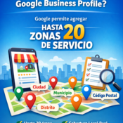 ¿Cuántas zonas de servicio se pueden agregar en Google Business Profile?