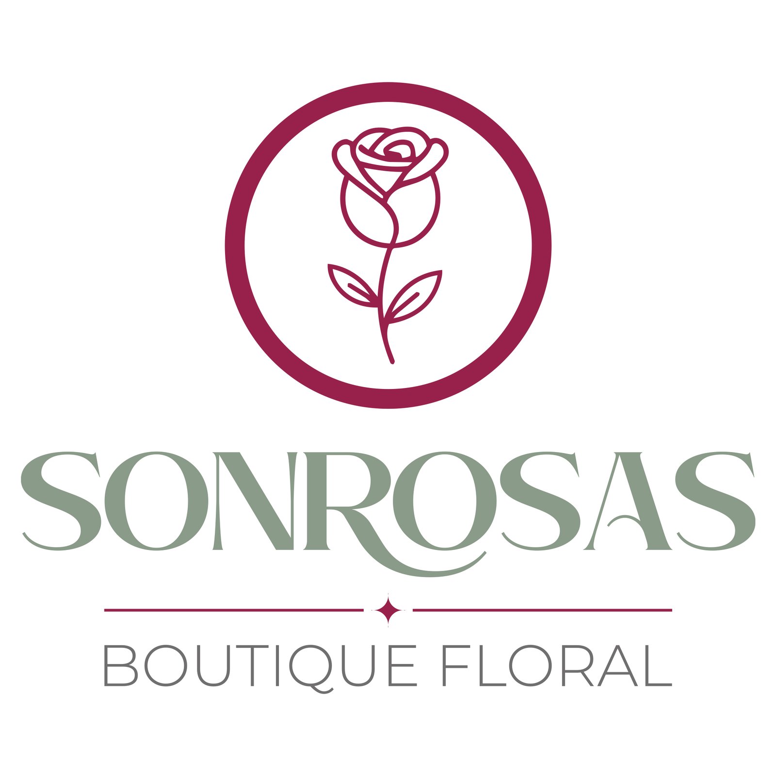 Logotipo de Sonrosas Boutique Floral