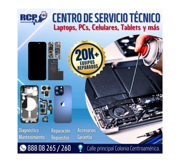 RCP Reparación de Celulares y Portátiles.