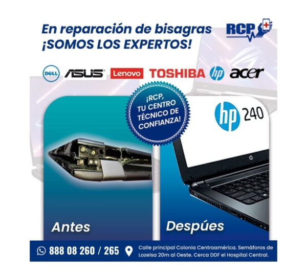 RCP Reparación de Celulares y Portátiles.